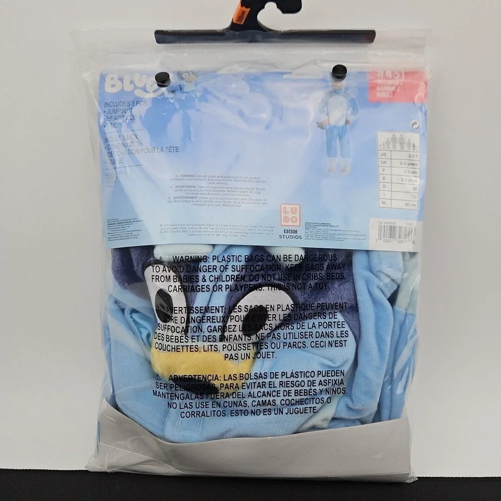 Bluey Toddler Halloween Costume Jumpsuit 2T New